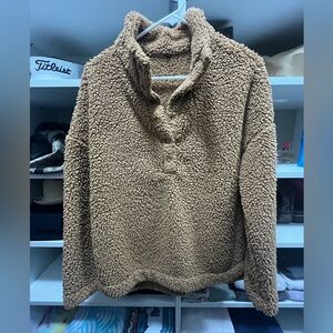 Teddy 1/4 Button down Sweater